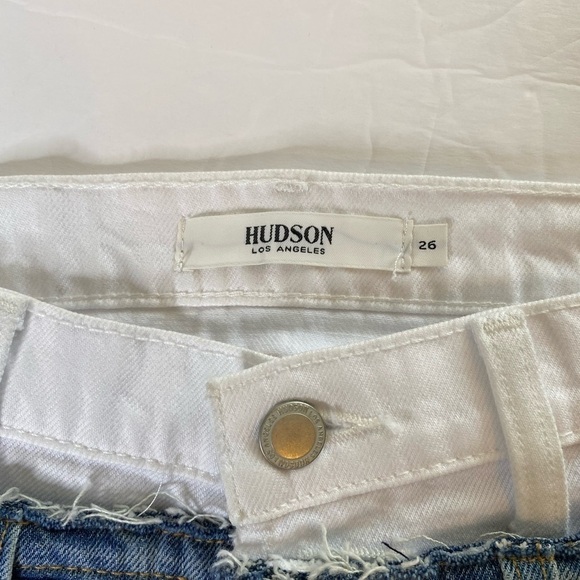 NEW Hudson Jeans Lulu Denim Skirt Contrasting Waistband 26 - Picture 4 of 8